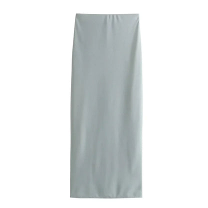 Merche - Slim Fit Hängender offener Rücken, Rock-Set mit hoher Taille - Sommer