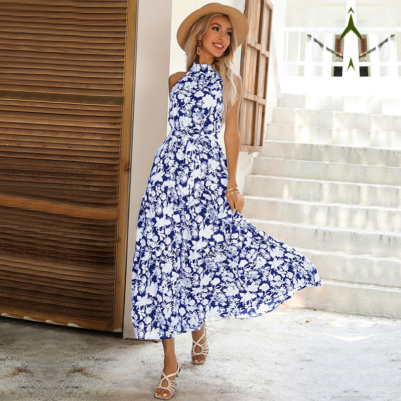 Sommerliches Midi-Kleid mit Blumenmuster