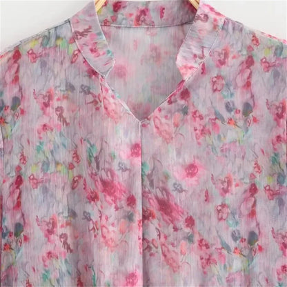 Merche - Kleid - Casual Loose - Blumen - Herbst