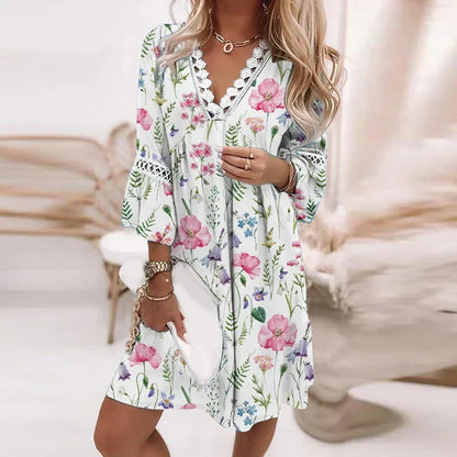 breezy blooms sommerkleid
