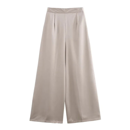 Merche - Top & Hosen Set - Rundhals - Kurzarm - Hohe Taille - Sommer