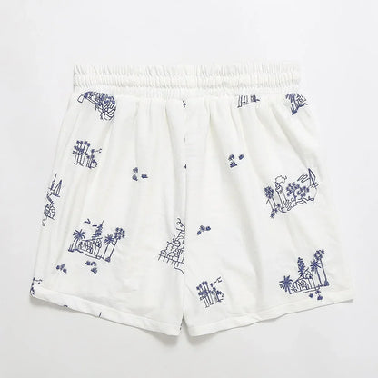 Merche - Shorts - Lässig - Bestickt - Sommer