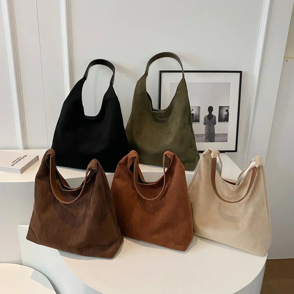 WW | Zeitlose Wildleder Schultertasche