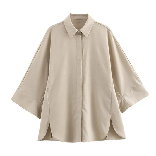 Merche - Outfit-Sets - Polyester - Polo Lange Ärmel - Weite Hosen - Sommer