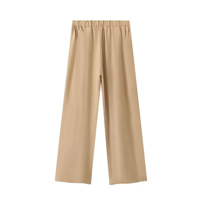Merche - Shirt und Hose Set - Farbige kurze Ärmel - Weite Beine - Alle Jahreszeiten
