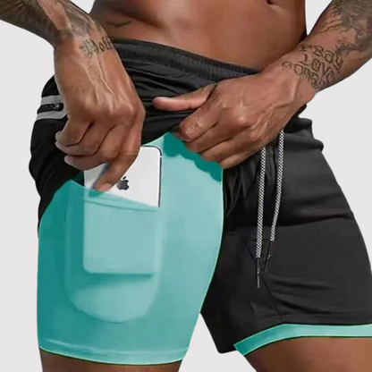 Albert - Double-Layer-Laufshorts für Männer