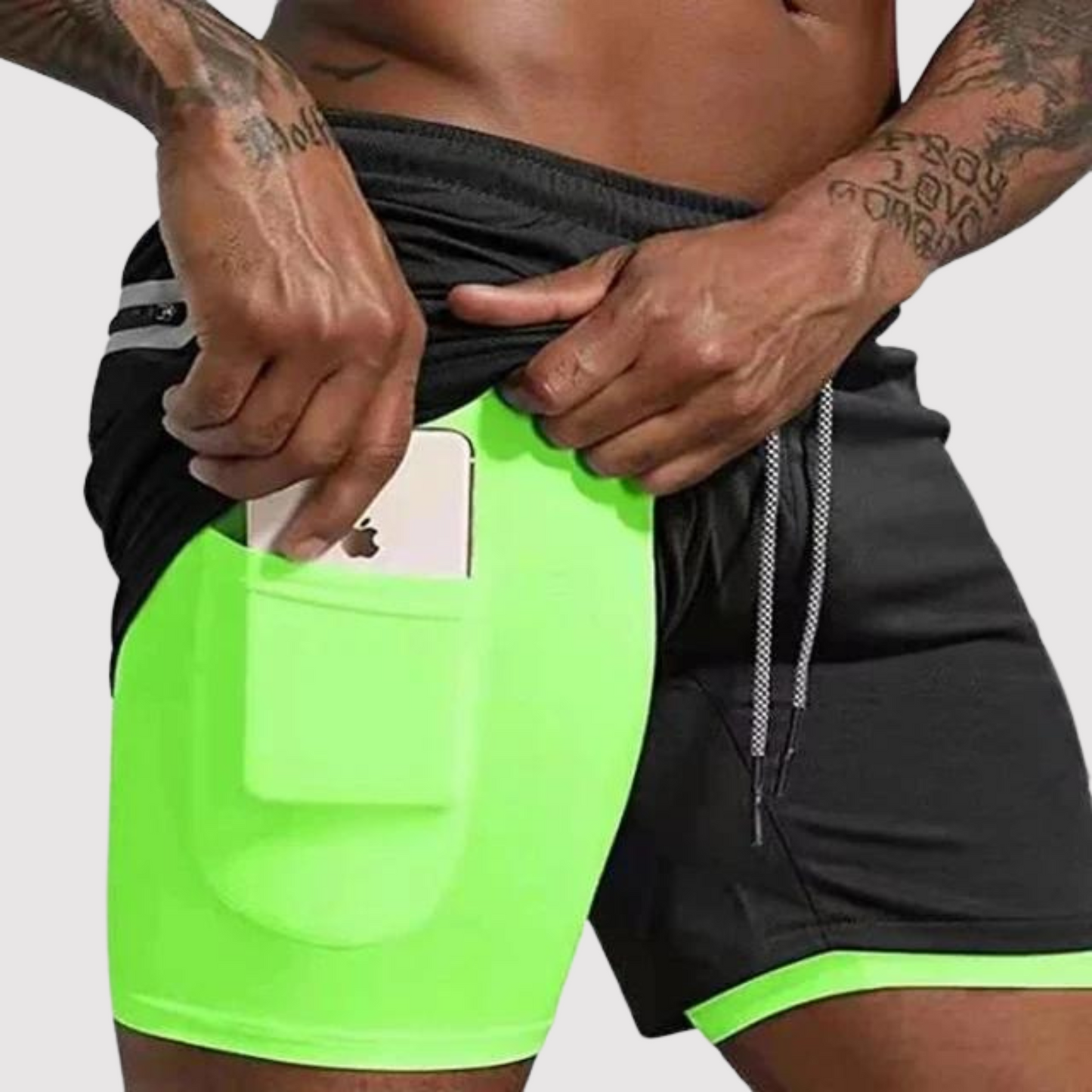 Albert - Double-Layer-Laufshorts für Männer