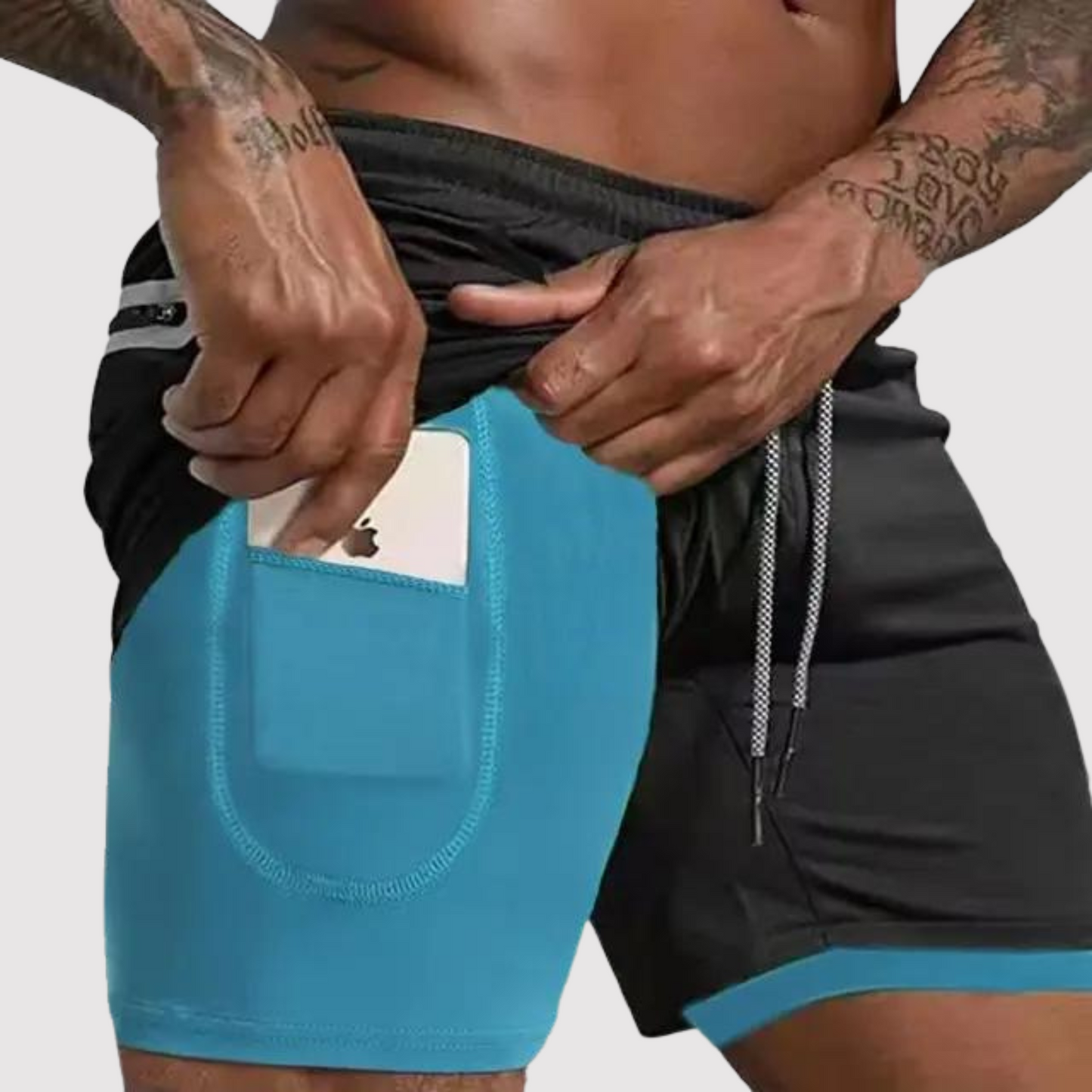 Albert - Double-Layer-Laufshorts für Männer