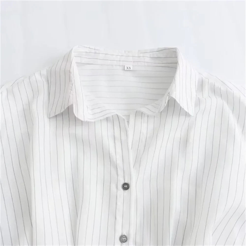 Merche - Oberteile - Polyester - Langarm - Slim Fit - Streifenshirt - Sommer