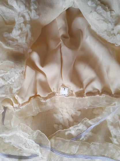 Blumenkuchenkleid, modischer Kragen, Bodenabtastung