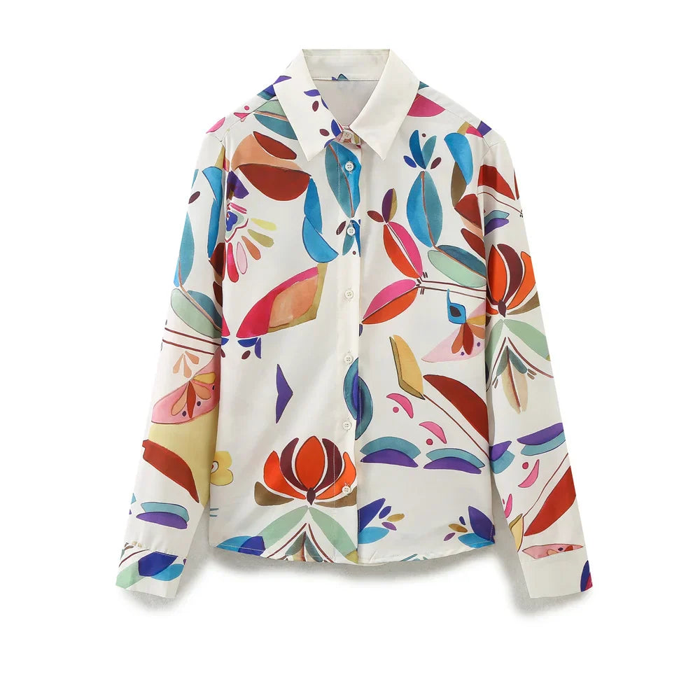Merche - Outfit-Sets - Polyester - Polo Langarm - Shirt Weites Bein - Sommer