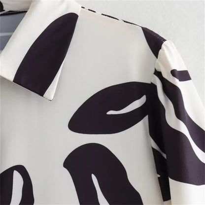 Merche - Kleid - Flare - Locker - Flip-Kragen - Herbst
