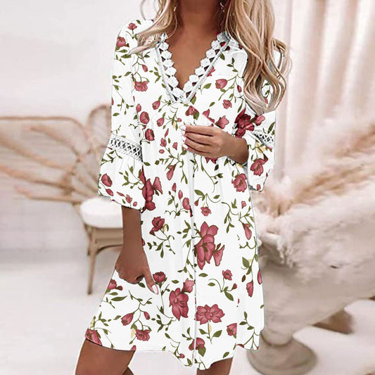 Breezy Blooms Sommer Damen kleid