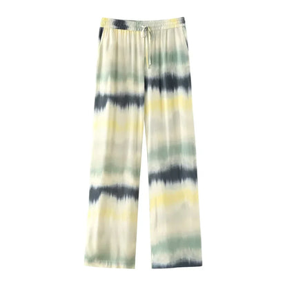 Merche - Tie-Dyed Bedruckter Kater Hemd- und Hosenset - Alle Jahreszeiten