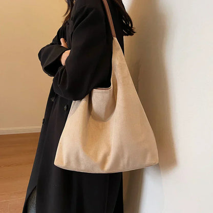 WW | Zeitlose Wildleder Schultertasche