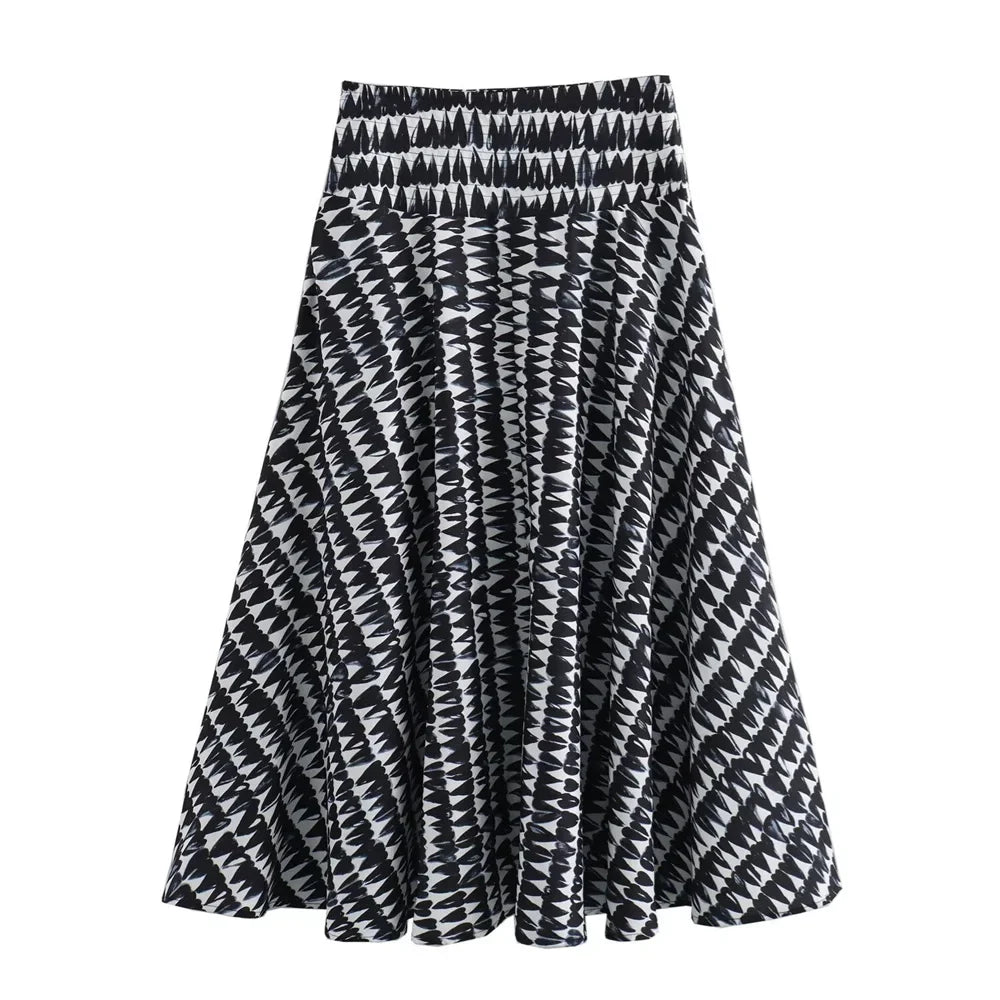Merche - Top & Rock Set - Kurz Hängend Locker Hohe Taille - Sommer