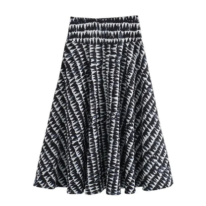 Merche - Top & Rock Set - Kurz Hängend Locker Hohe Taille - Sommer