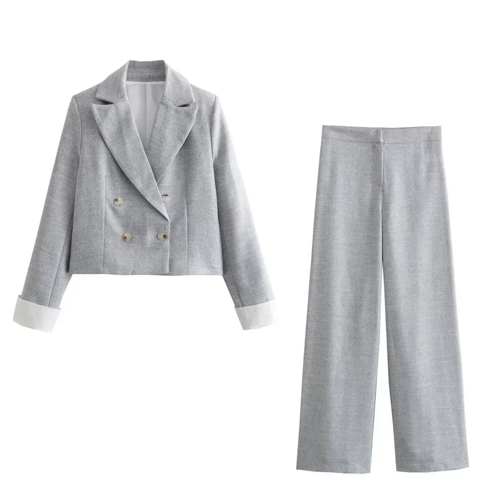 Merche - Outfit-Sets - Polyester - Jacke - Gerade Hose - Sommer