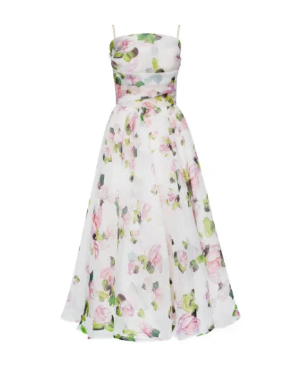 kleid mit bedruckter krawatte