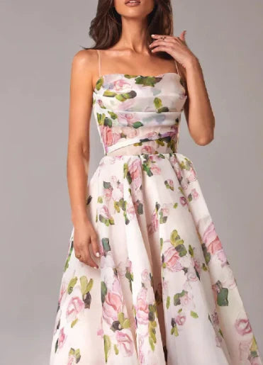 kleid mit bedruckter krawatte