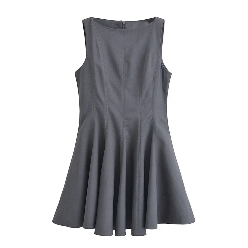 Merche - Slim Fit Ärmelloses Kleid - Strukturiert - Sommer