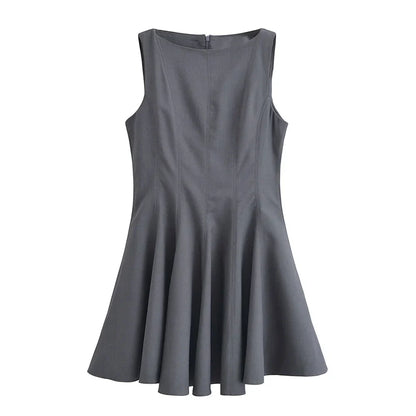 Merche - Slim Fit Ärmelloses Kleid - Strukturiert - Sommer