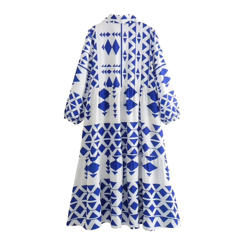 Merche - Kleid - Lässig, Locker, Leinenimitat - Herbst