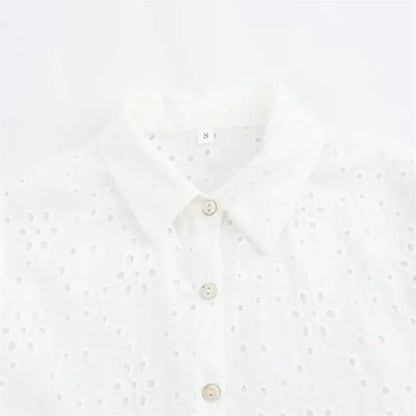 Merche - Kleid - Casual Polokragen - Bestickt - Alle Jahreszeiten