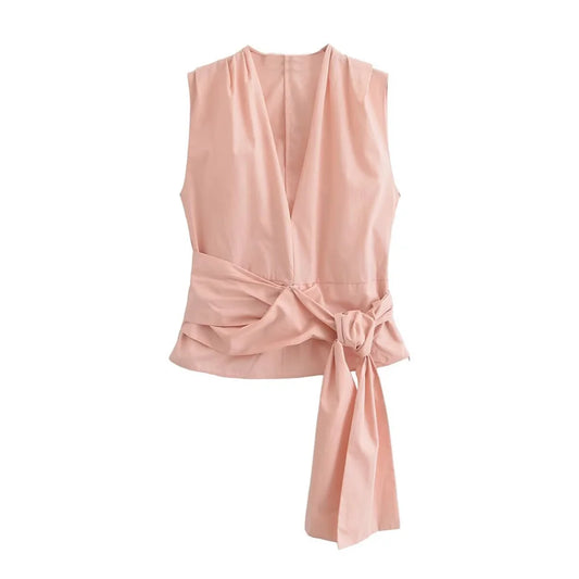 Merche - Set aus Oberteil und Hose - Casual Bow Poplin - Sommer