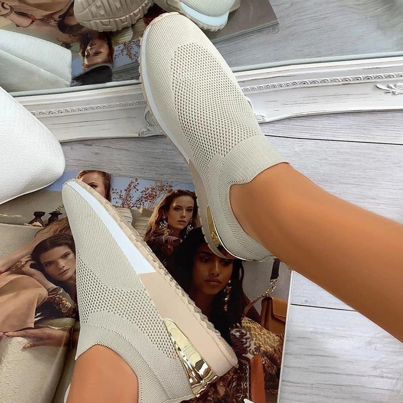 Elastische Slip-On-Sneaker