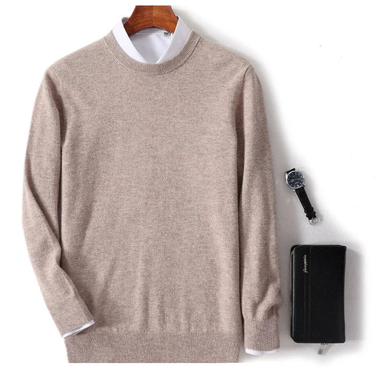 WW | Weicher Und Warmer O Ausschnitt Pullover Für Herren, Perfekt Für Kalte Tage