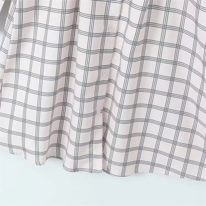 Merche - Kleid - Polokragen, kariert - Casual - Herbst