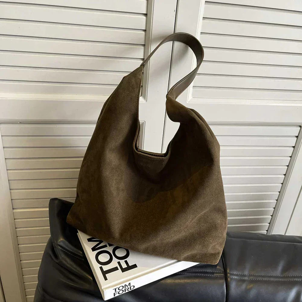 WW | Zeitlose Wildleder Schultertasche