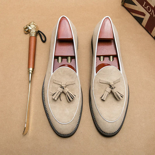 Comfort - Wildleder-Loafer mit Quasten