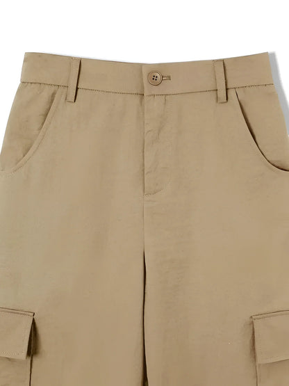 Merche High-Waist Cargo Hose Schwarz - Trendige Streetwear Hosen