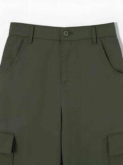 Merche High-Waist Cargo Hose Schwarz - Trendige Streetwear Hosen