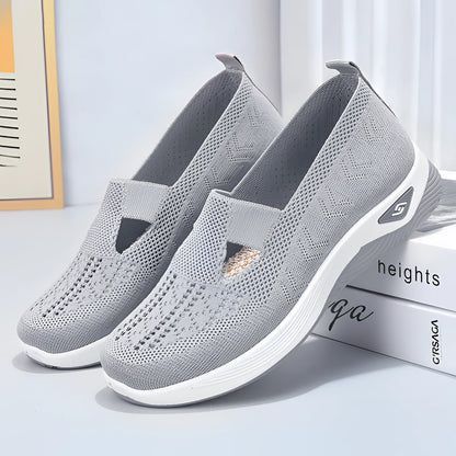 Merche Slip-On Sneaker Schwarz Mesh - Leicht, Atmungsaktiv, Modisch