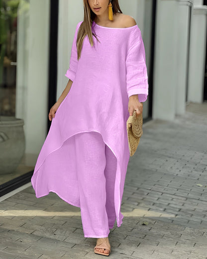 Merche Tunika & Weite Hosen - Neutrale Sommermode Nachhaltig