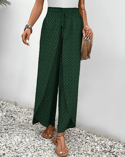 Merche Bohemian Hochtaillen Palazzo Hosen - Sommerhose Damen