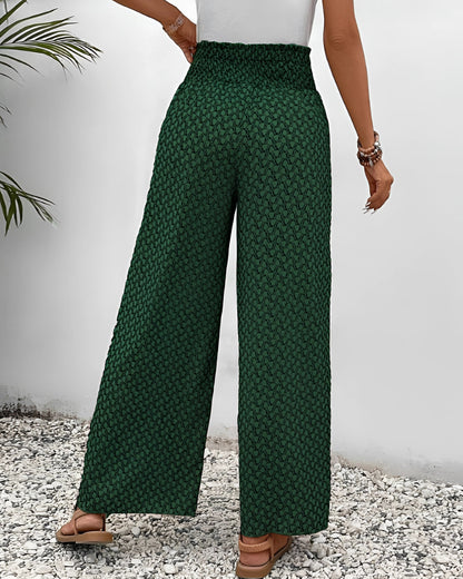Merche Bohemian Hochtaillen Palazzo Hosen - Sommerhose Damen