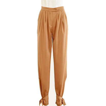 Merche High-Waist-Hosen mit Schleifenknöchel - Elegante Damenhosen
