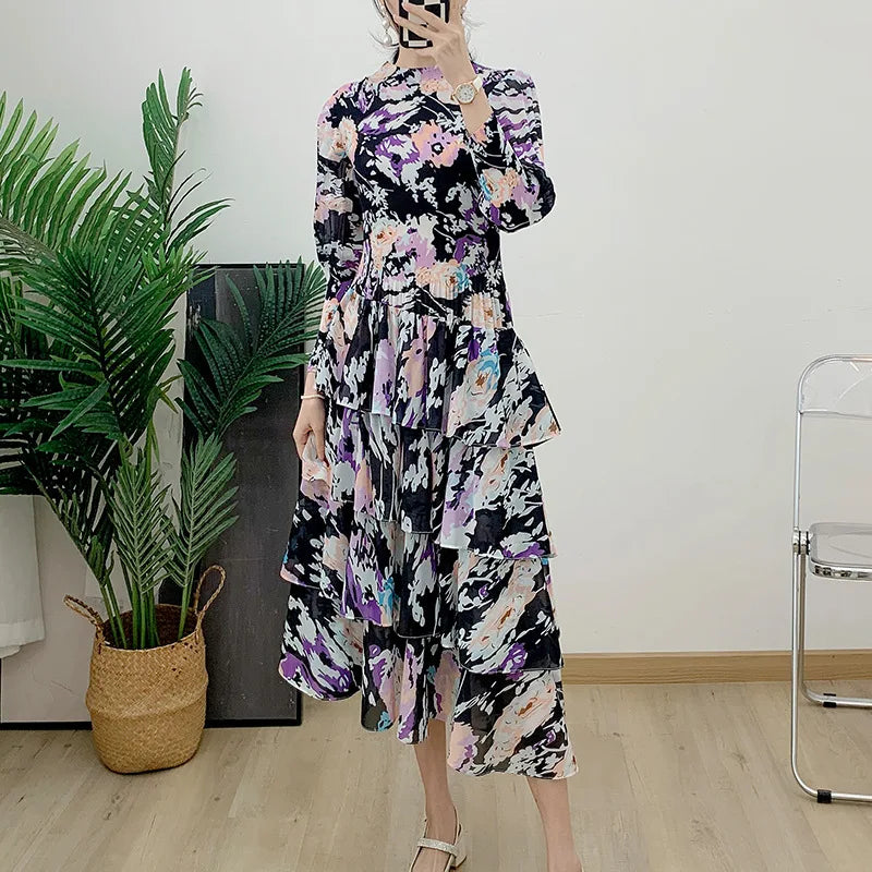 Fragmentiertes Blumenkleid