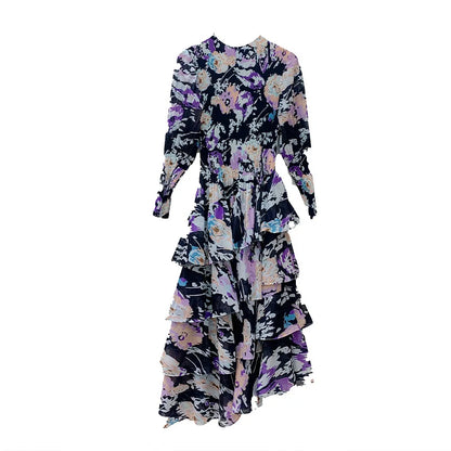 Fragmentiertes Blumenkleid