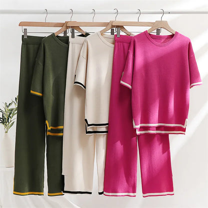 Merche Farbe Half Sleeve Set ideal für den Sommer Stil