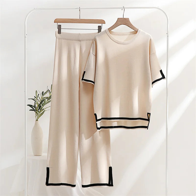 Merche Farbe Half Sleeve Set ideal für den Sommer Stil