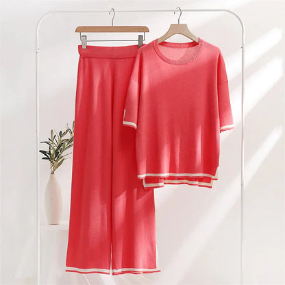 Merche Farbe Half Sleeve Set ideal für den Sommer Stil