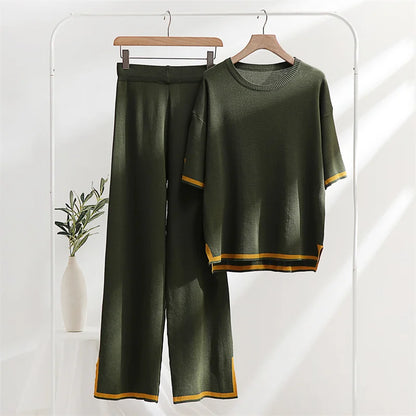 Merche Farbe Half Sleeve Set ideal für den Sommer Stil