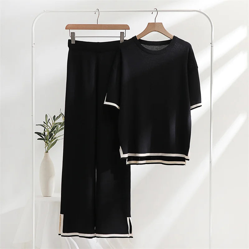 Merche Farbe Half Sleeve Set ideal für den Sommer Stil