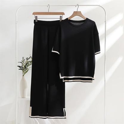 Merche Farbe Half Sleeve Set ideal für den Sommer Stil