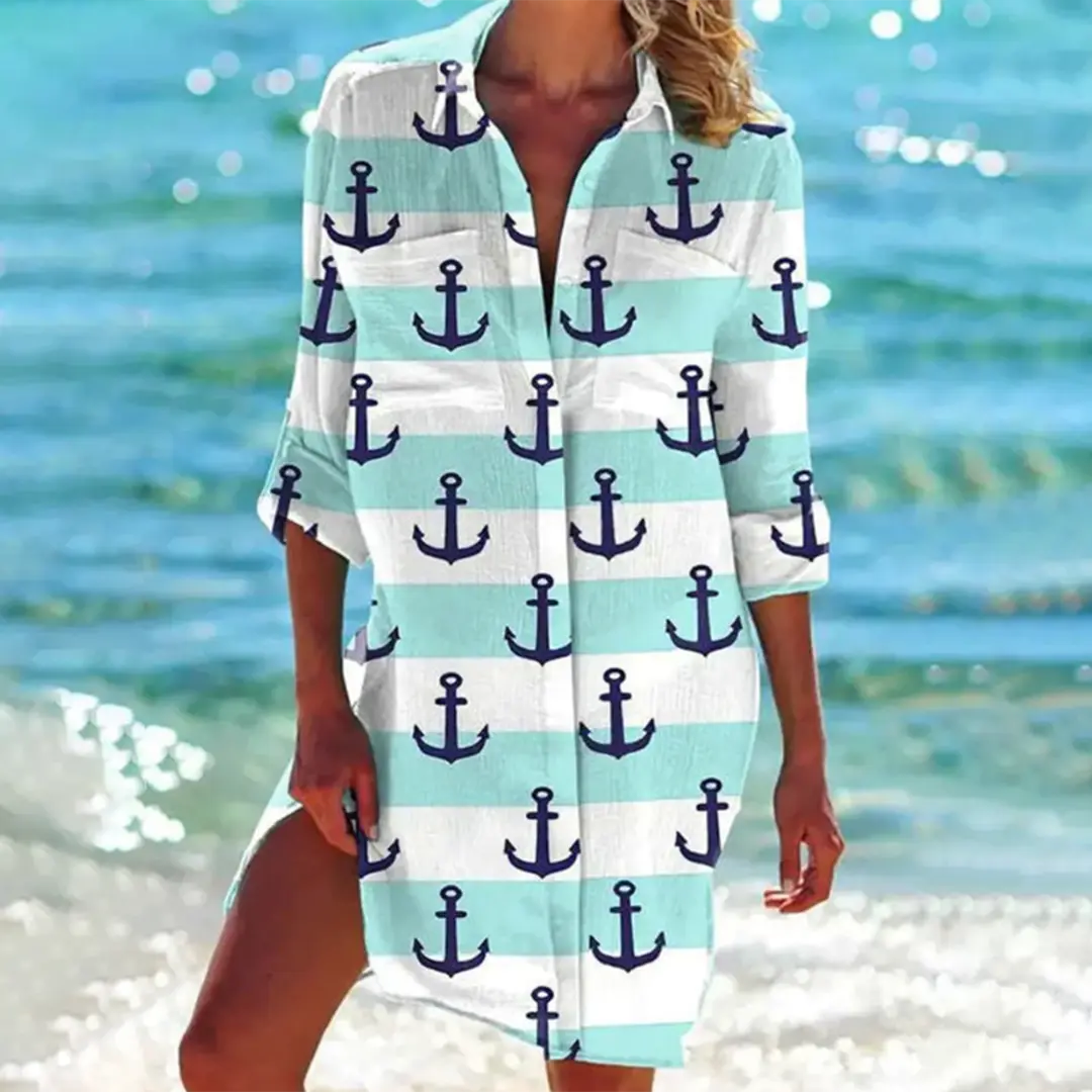 Ein Kleid mit traditionellem Saum